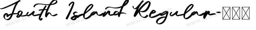 South Island Regular字体转换